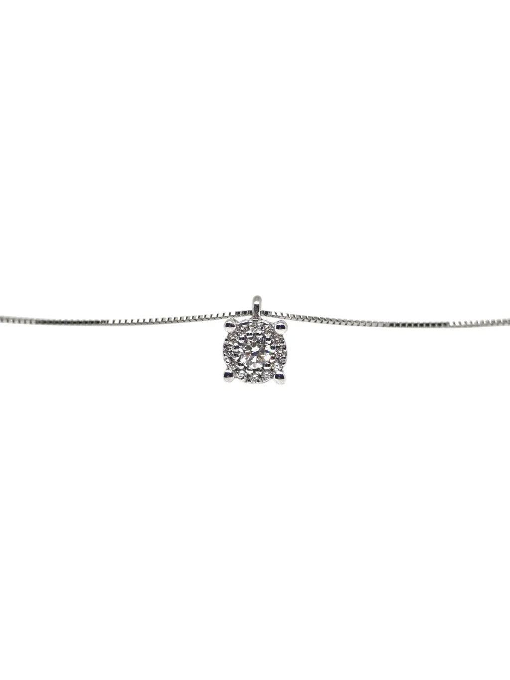 Halskette Solitär PG Damen Gold und Diamanten plchic/3