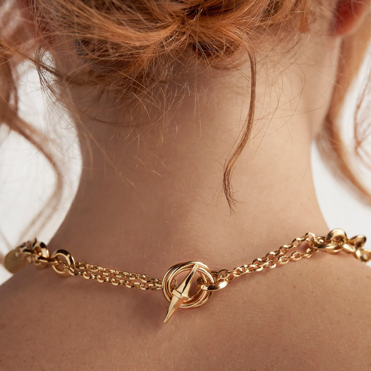 Collana rolò Unoaerre donna bronzo dorato 2222