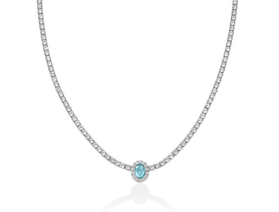 Collana tennis Kiara in ottone e zirconi donna kcld3951b