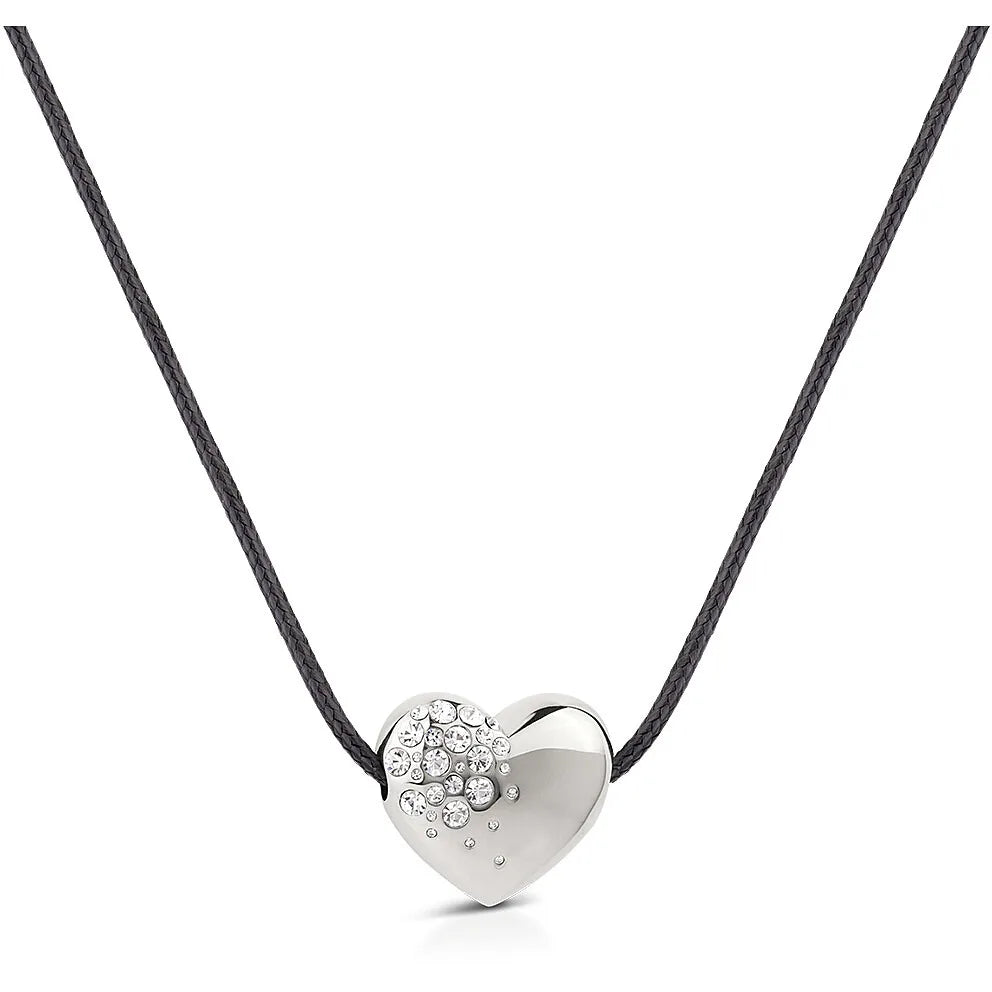 Collana tennis Ops donna con cuore argentato OPSCL-956
