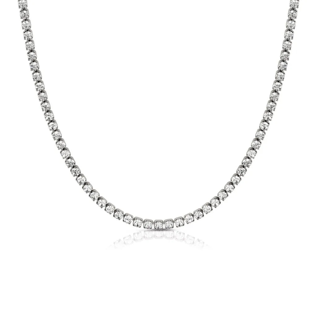 Collana tennis Ops donna con zirconi bianchi OPSCL-1012