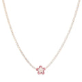 Collana tennis Stroili con fiore e zirconi bianchi