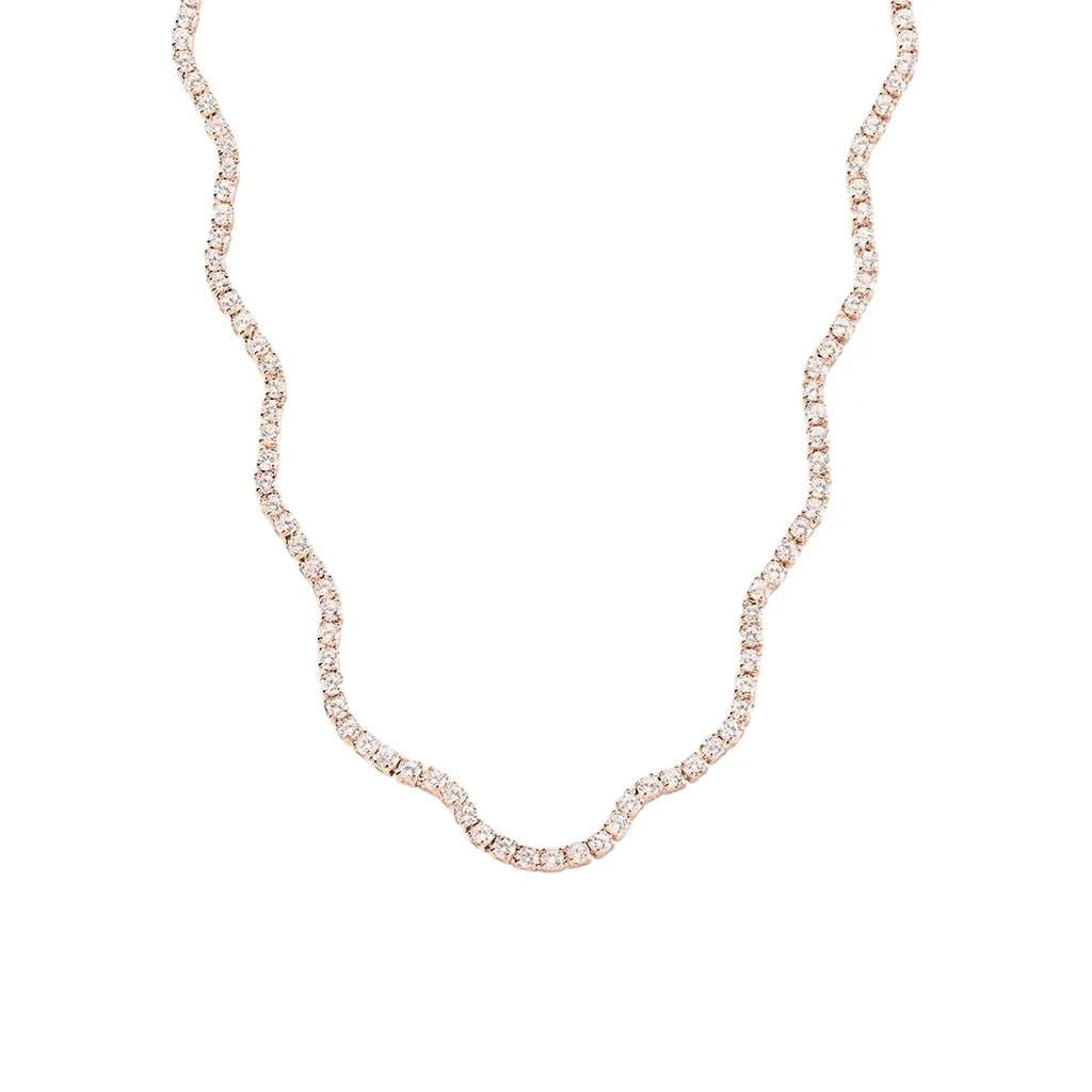Collana tennis donna Stroili ottone rosa 1689010