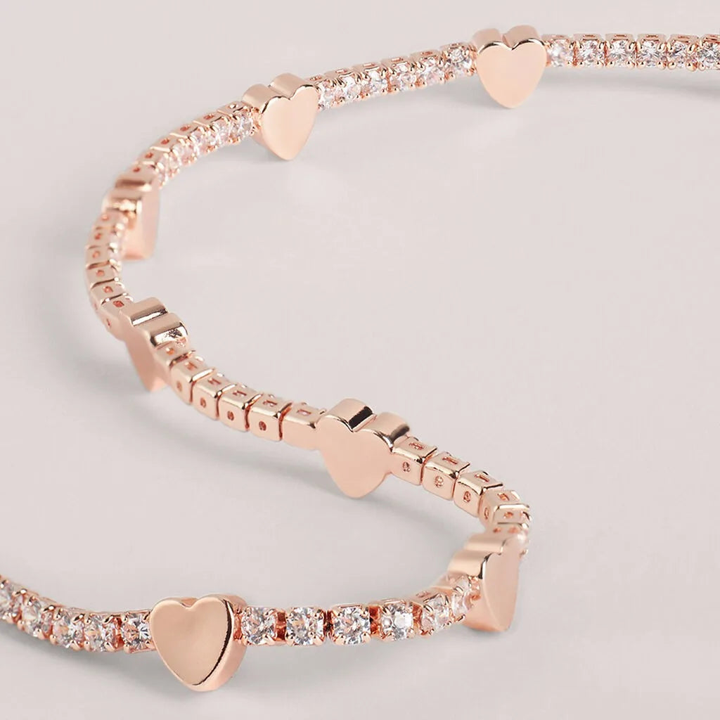 Collana tennis donna Stroili romantic shine ottone rosa cristallo