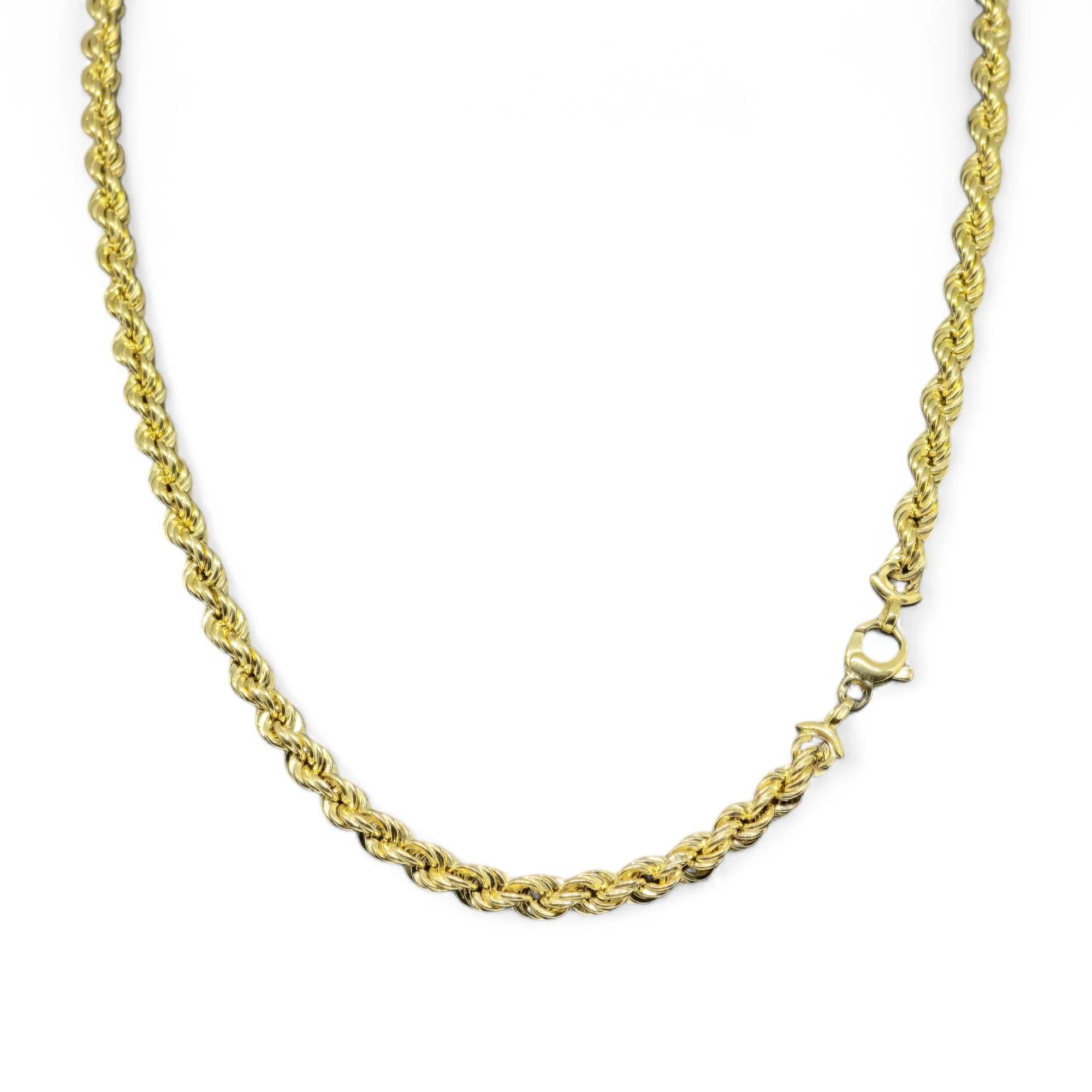 Collana unisex funetta classica in oro giallo 18kt 750