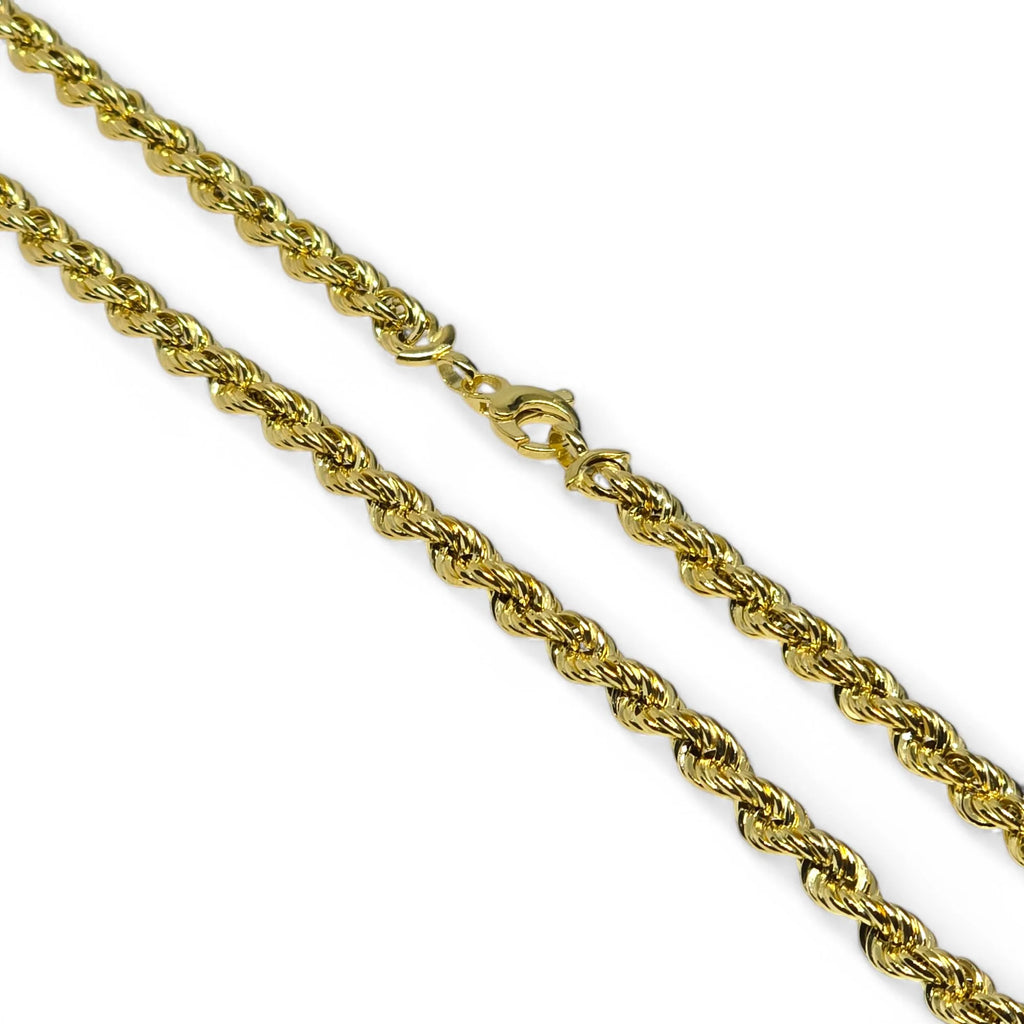 Collana unisex funetta classica in oro giallo 18kt 750