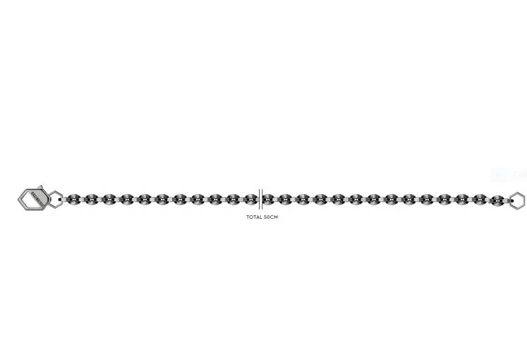 Bikkembergs Herrenhalskette aus Edelstahl mit Naturdiamant skin06wv