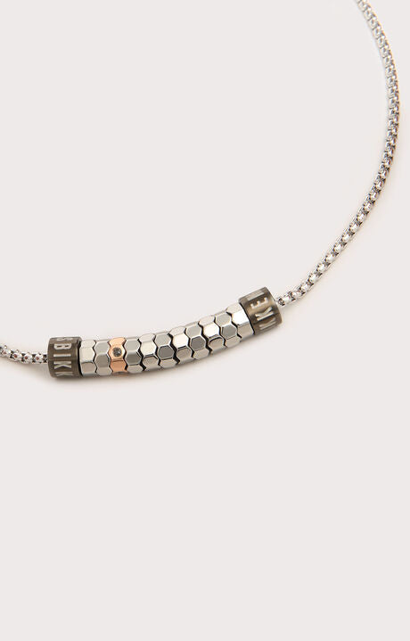 Halskette Herren Bikkembergs aus Stahl mit Diamanten geop02wb