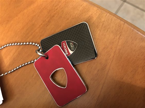 Collana uomo Ducati corse doppia piastrina 20038660
