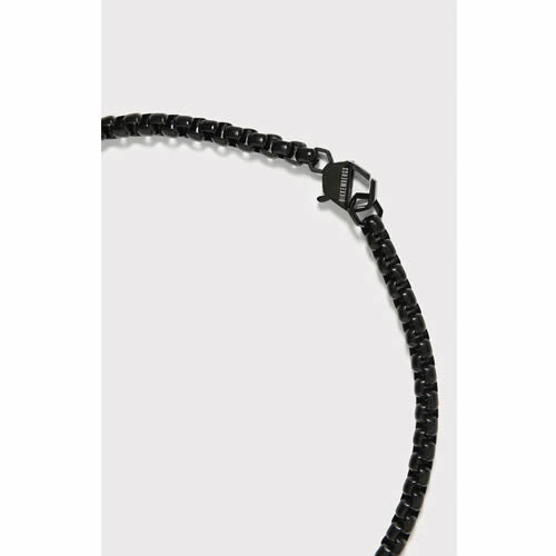 Collana uomo acciaio e diamante Bikkembergs SKIN02BB