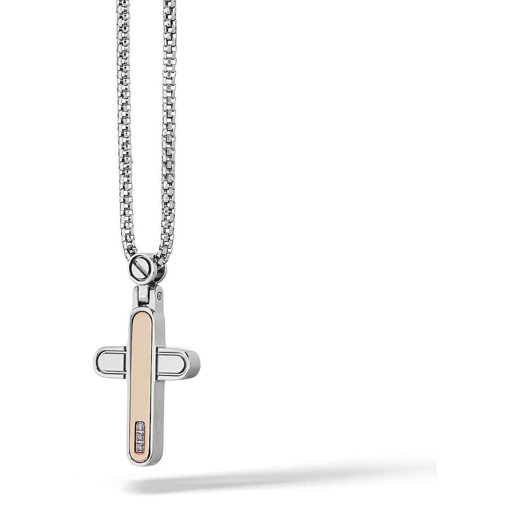 Collana uomo gioielli Comete Elegant con croce ugl 701