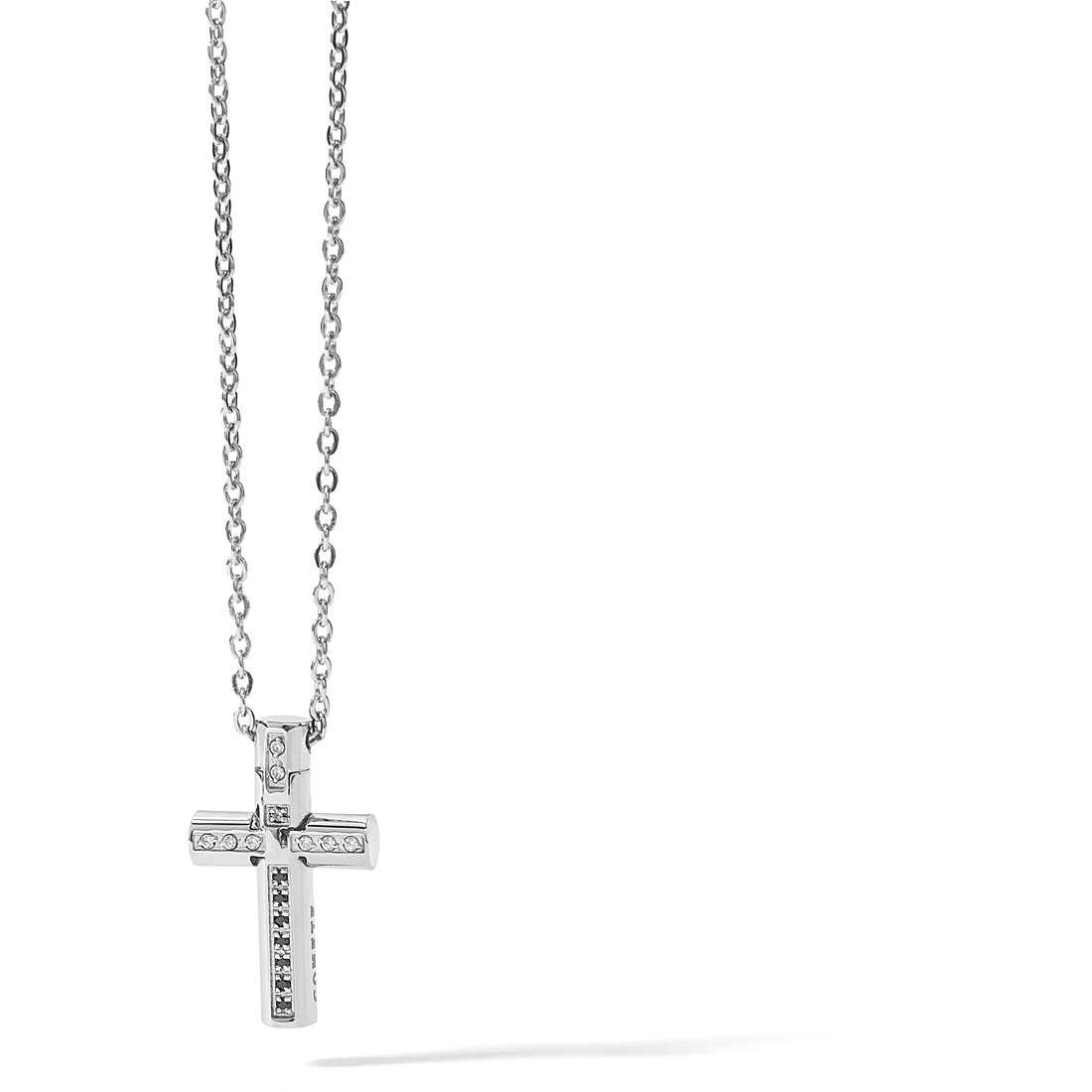 Collana uomo gioielli Comete Suits con croce ugl 644