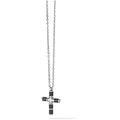 Collana uomo gioielli Comete Texture con croce ugl 681