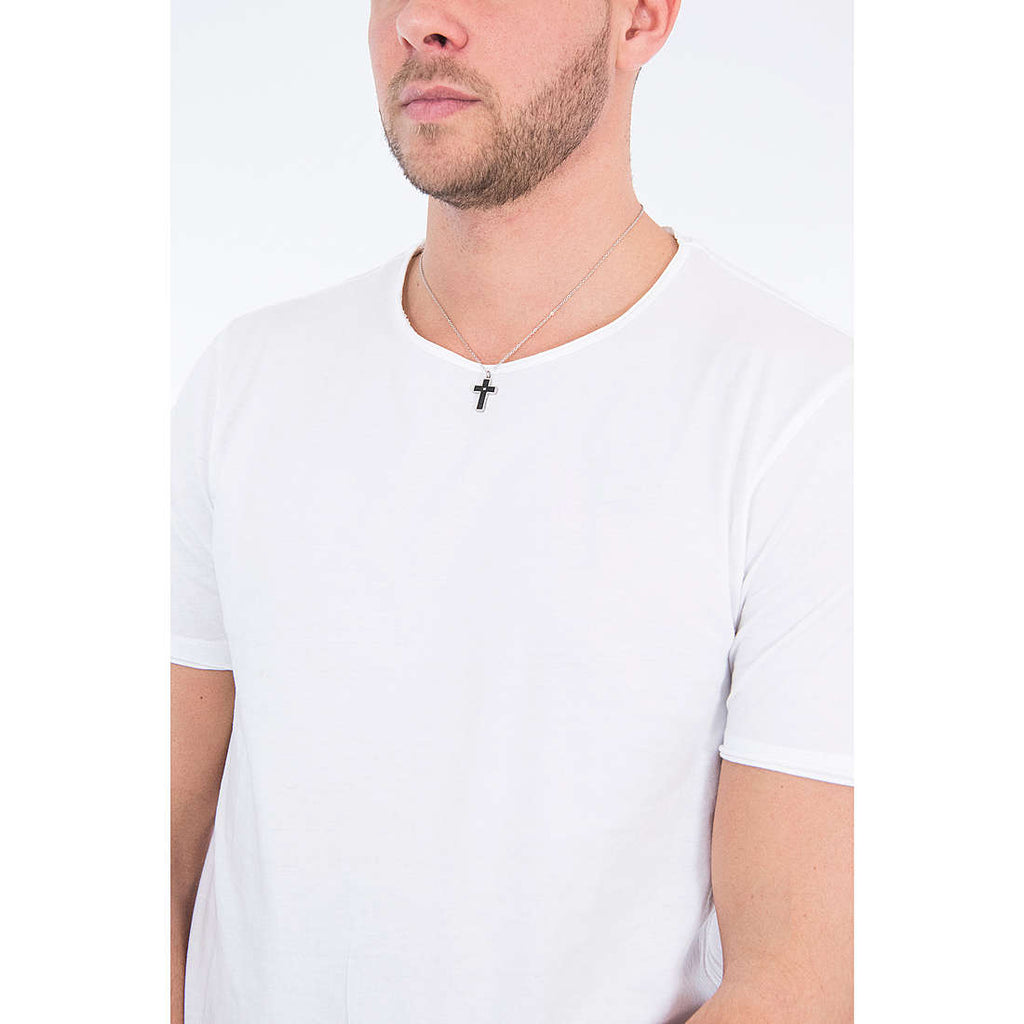 Collana uomo gioielli Comete con croce ugl 635