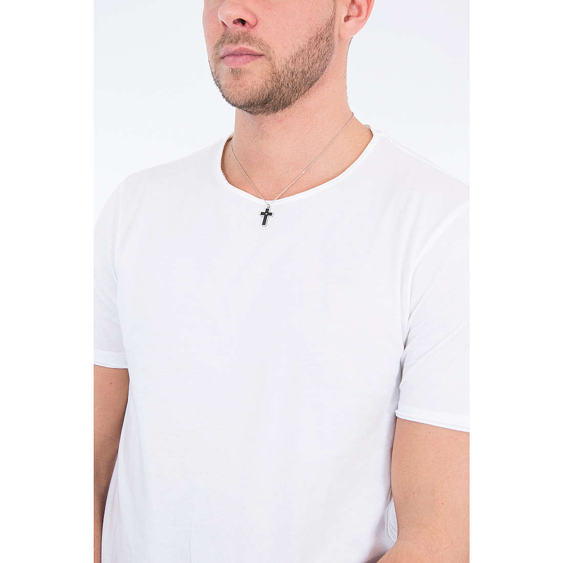Collana uomo gioielli Comete con croce ugl 635
