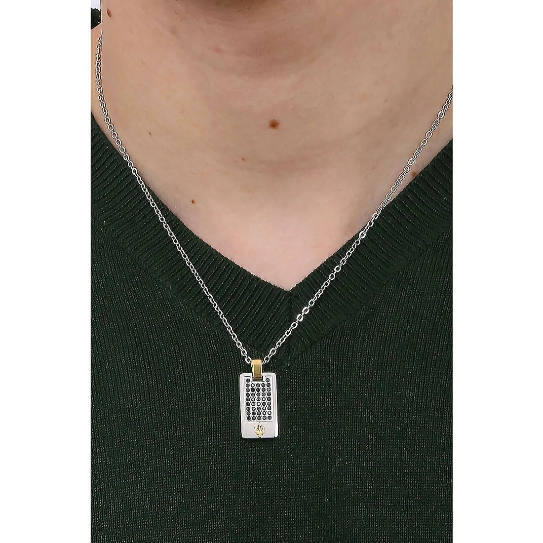 Collana uomo gioielli Maserati Iconic jm334avd49
