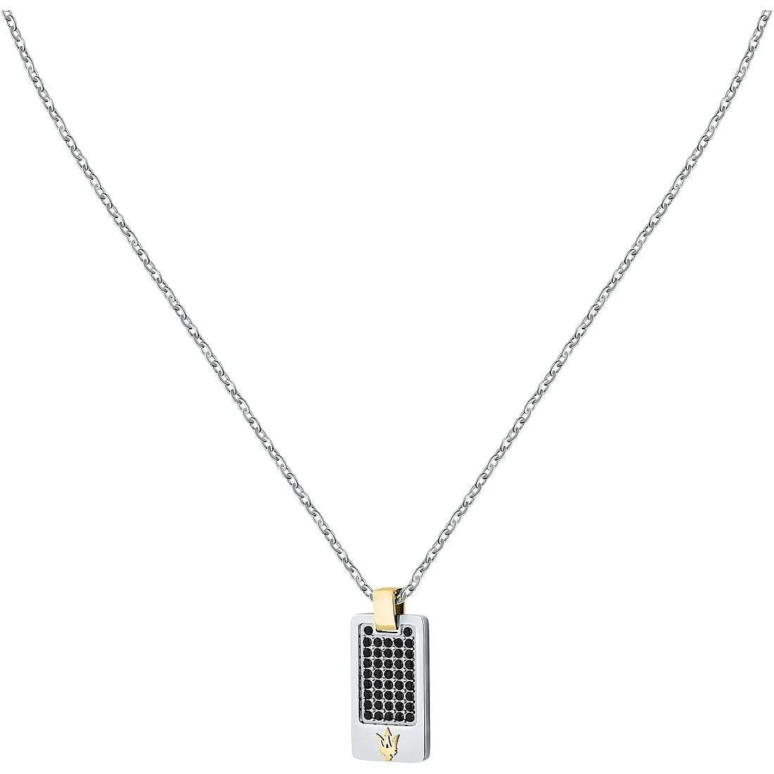 Collana uomo gioielli Maserati Iconic jm334avd49