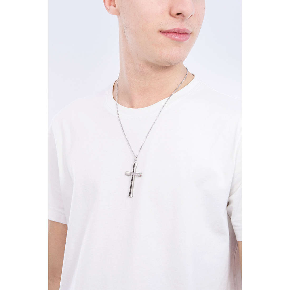 Collana uomo gioielli Sector No Limits con croce SARG02