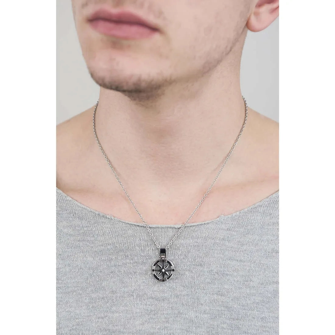 Collana uomo gioielli Sector rosa dei venti SADQ01
