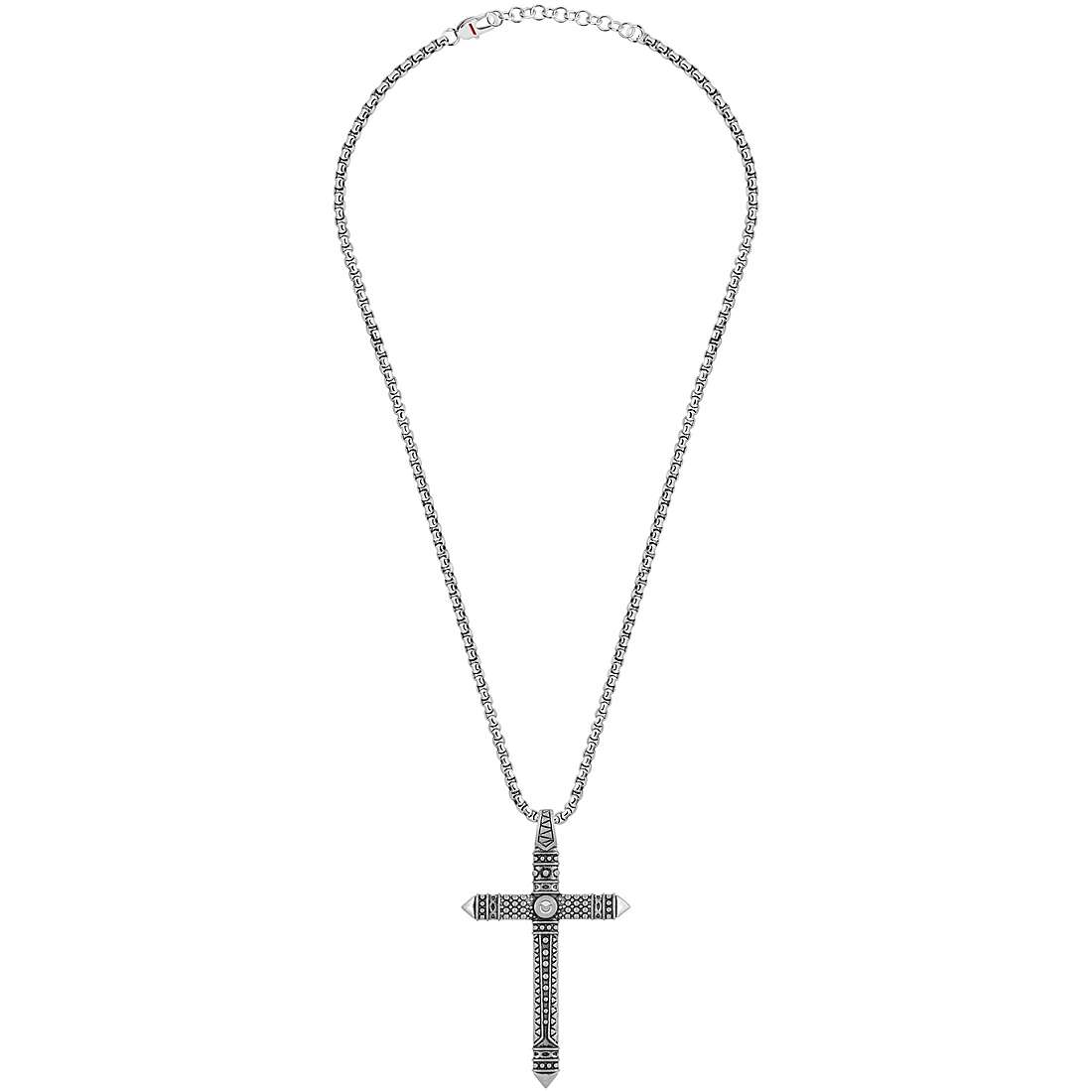 Collana uomo gioielli Sector rude con croce salv09