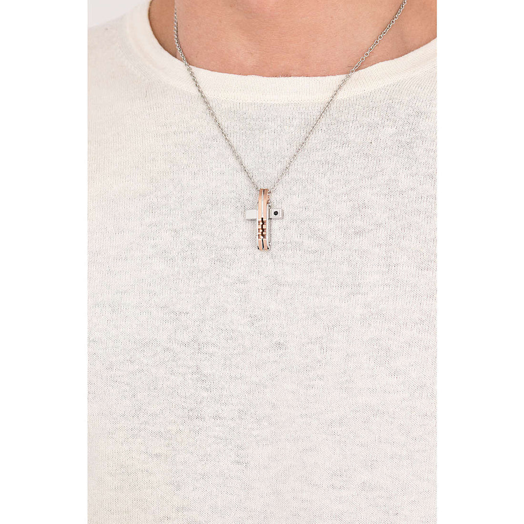 Sector Spirit Herrenhalskette mit Edelstahlkreuz szq10