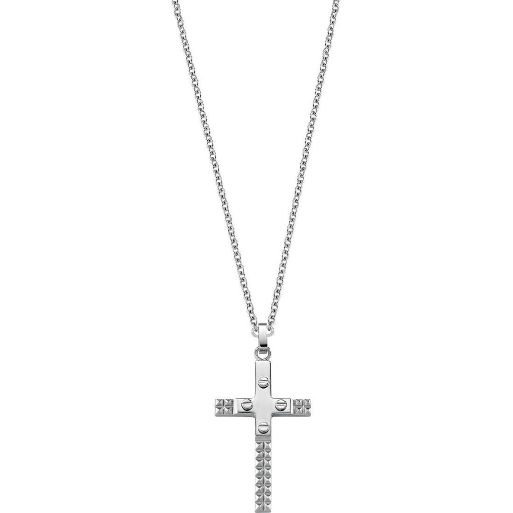 Halskette Herrenschmuck Sector Spirit mit Kreuz aus Stahl szq13