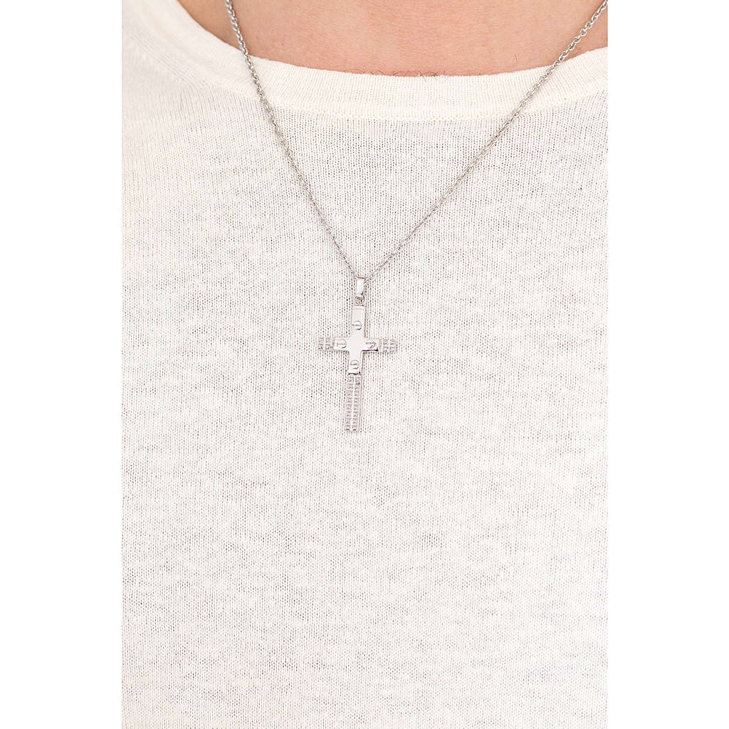 Halskette Herrenschmuck Sector Spirit mit Kreuz aus Stahl szq13