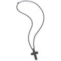 Collana uomo gioielli Sector strong con croce in acciaio saij11
