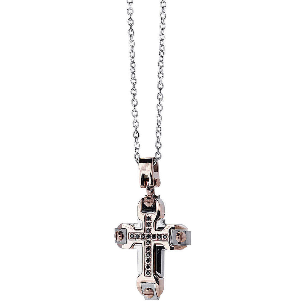 Collana uomo gioiello Comete Costellation con croce ugl 709