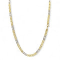 Collana uomo in oro 18kt catena bicolore