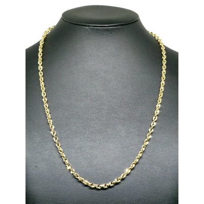 Collier Homme Or Jaune 18 carats Style Américain - Chaîne Massive Or 750