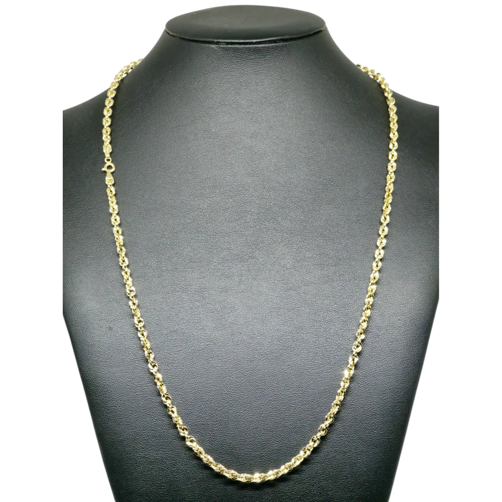 Collana Uomo Oro Giallo 18kt Stile America - Catena Massiccia Oro 750 60 cm