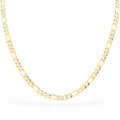 Herrenhalskette Figaro-Muster aus 18 Karat Gelbgold