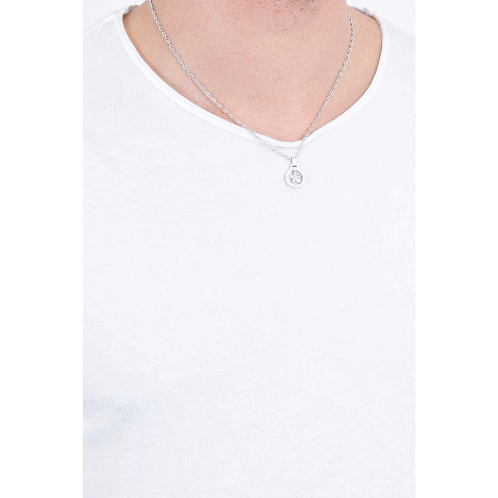 Collana uomo stella polare in argento Comete UGL 655