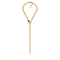 Collier di catena grumetta con serpente Unoaerre donna 2121
