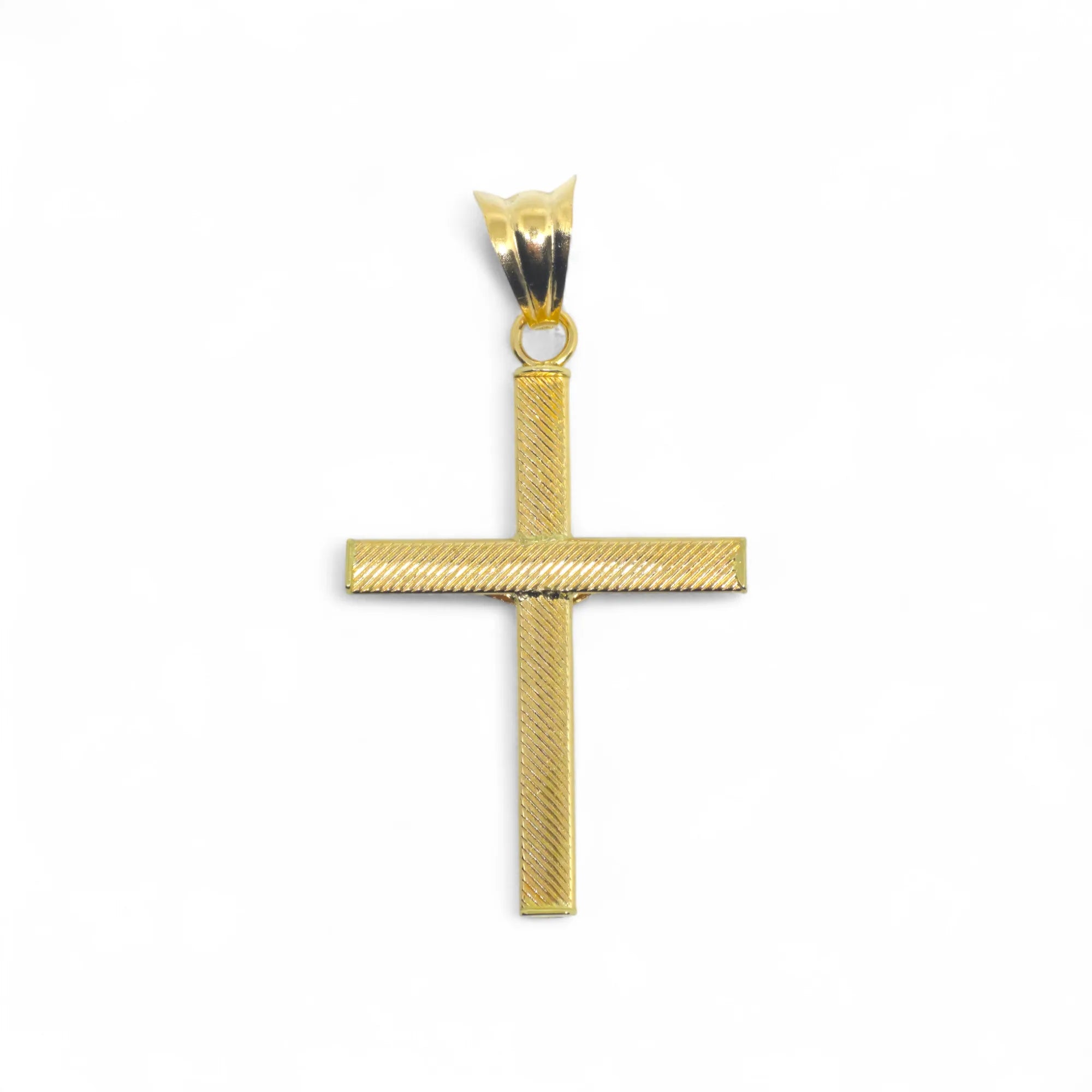 Großes Kreuz aus 18 Karat Gelbgold mit Christusfigur