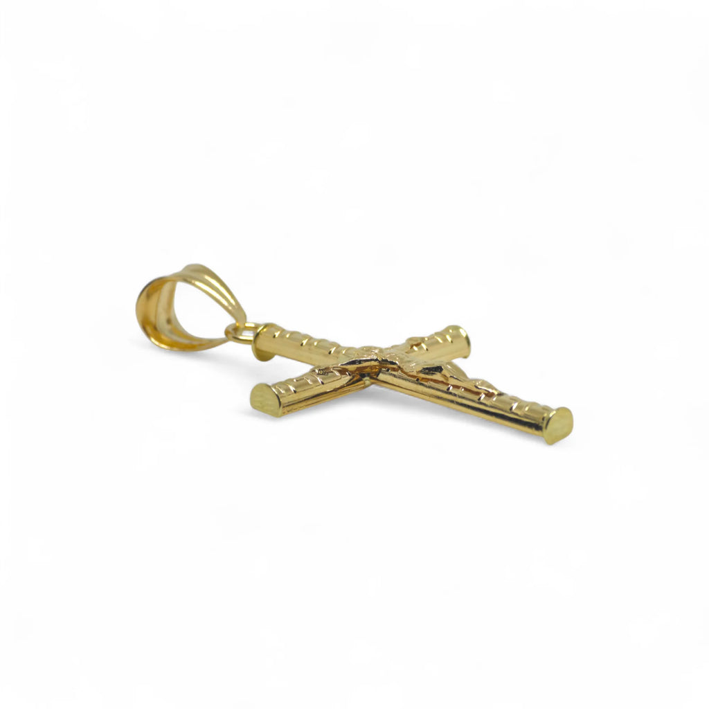 Großes Kreuz aus 18 Karat Gelbgold mit Christusfigur