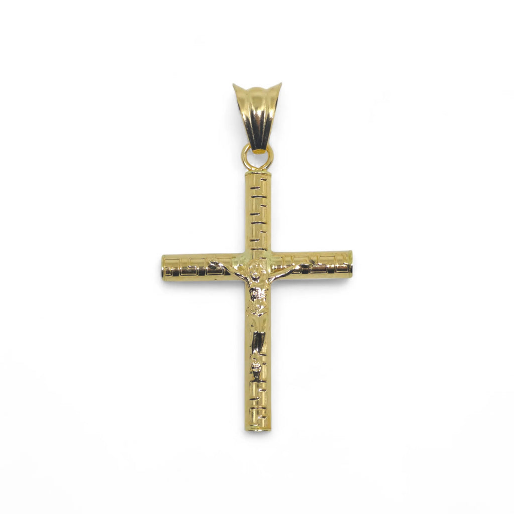 Großes Kreuz aus 18 Karat Gelbgold mit Christusfigur