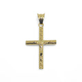 Großes Kreuz aus 18 Karat Gelbgold mit Christusfigur