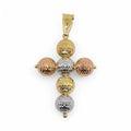 Croce in Oro 18kt 750 Tricolore Eleganza e Simbolismo
