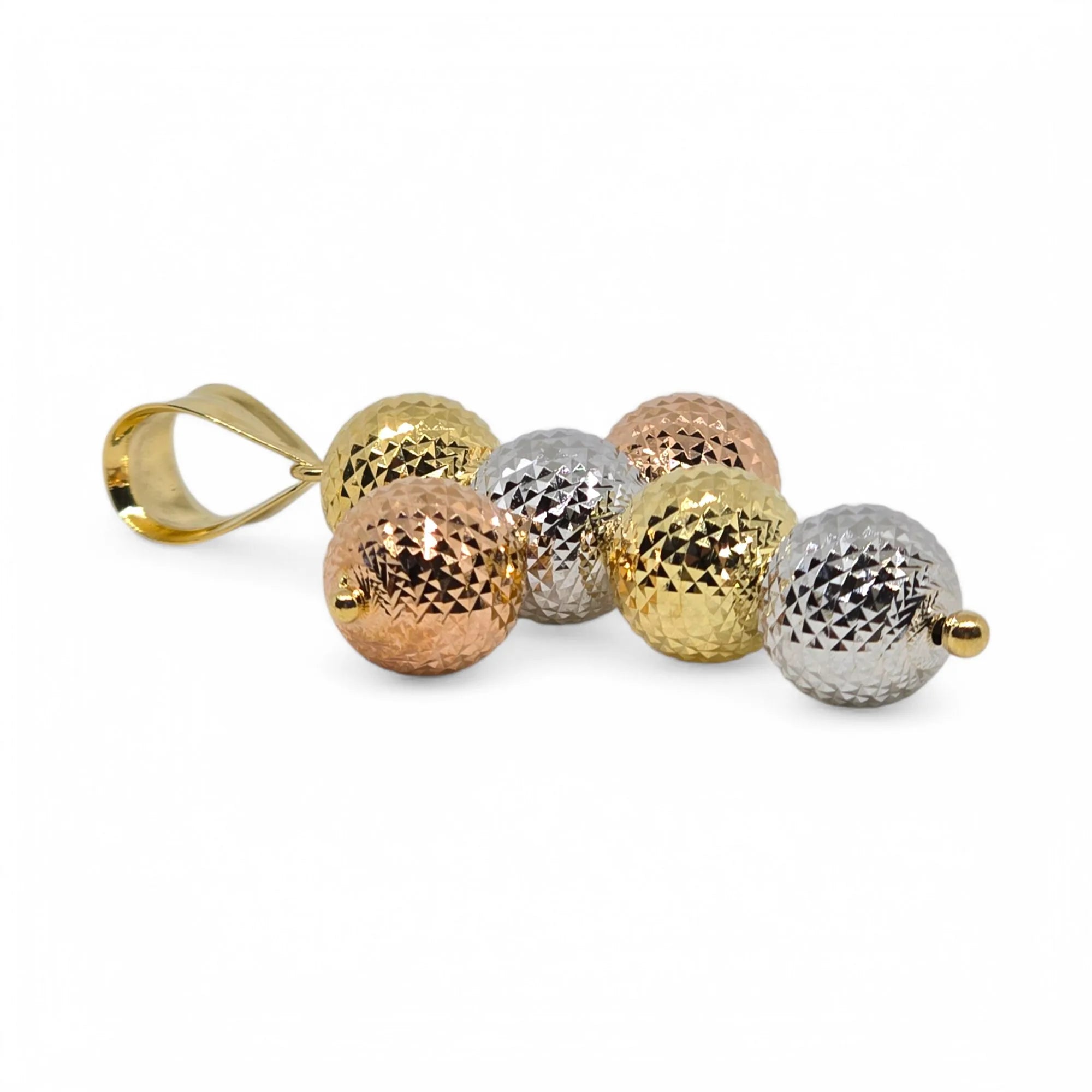Kreuz aus 18 Karat 750er Gold, dreifarbig, Eleganz und Symbolik