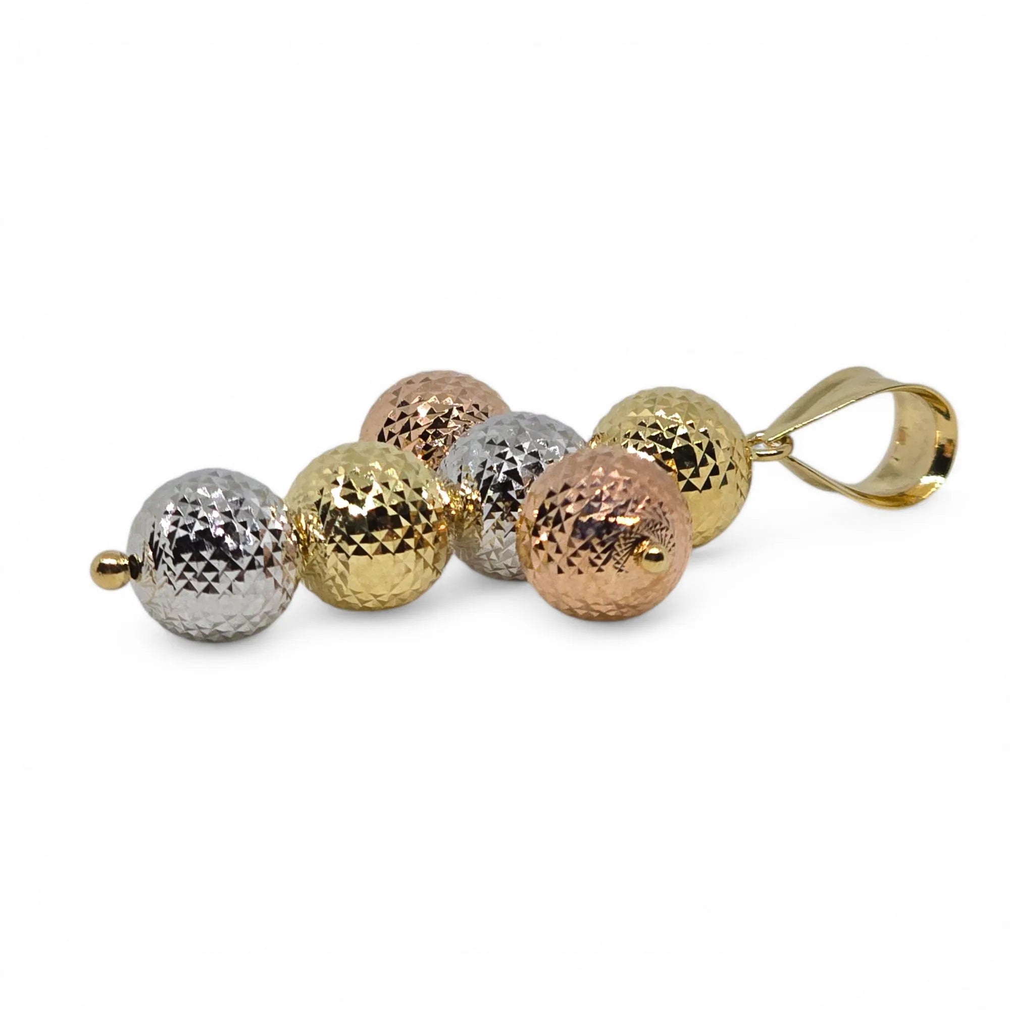 Kreuz aus 18 Karat 750er Gold, dreifarbig, Eleganz und Symbolik