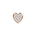 Cuore Bombato in oro rosa e diamanti Donnaoro Elements DCHF7397.003