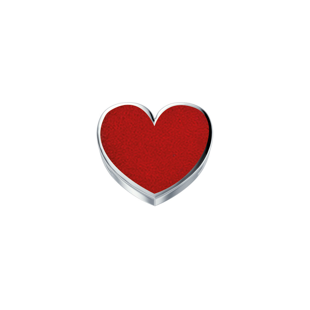 Cuore reverso rosso in oro bianco donna Elements dchf9176