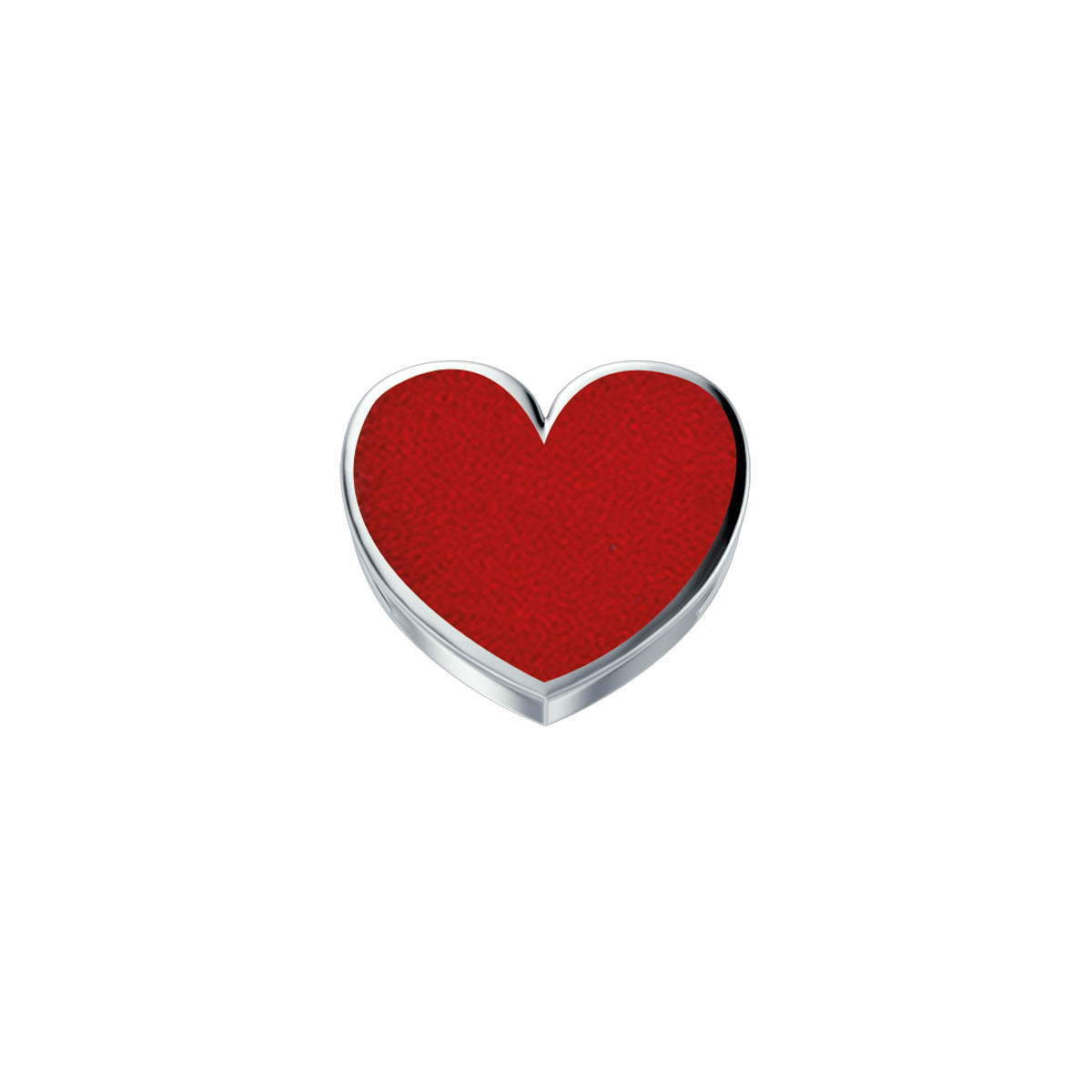 Cuore reverso rosso in oro bianco donna Elements dchf9176