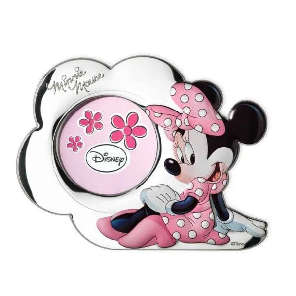 Cornice portafoto Minnie Disney per bambina in argento
