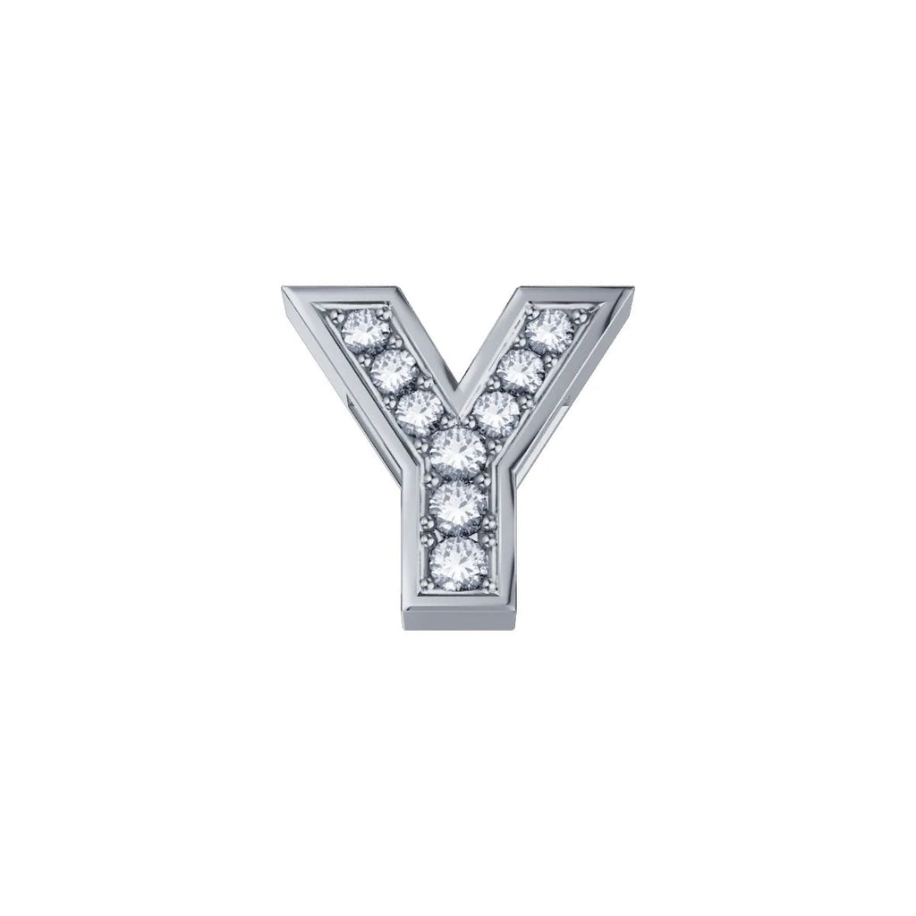 Charm unisex lettera Y Elements oro bianco e diamanti DCHF3319Y.002