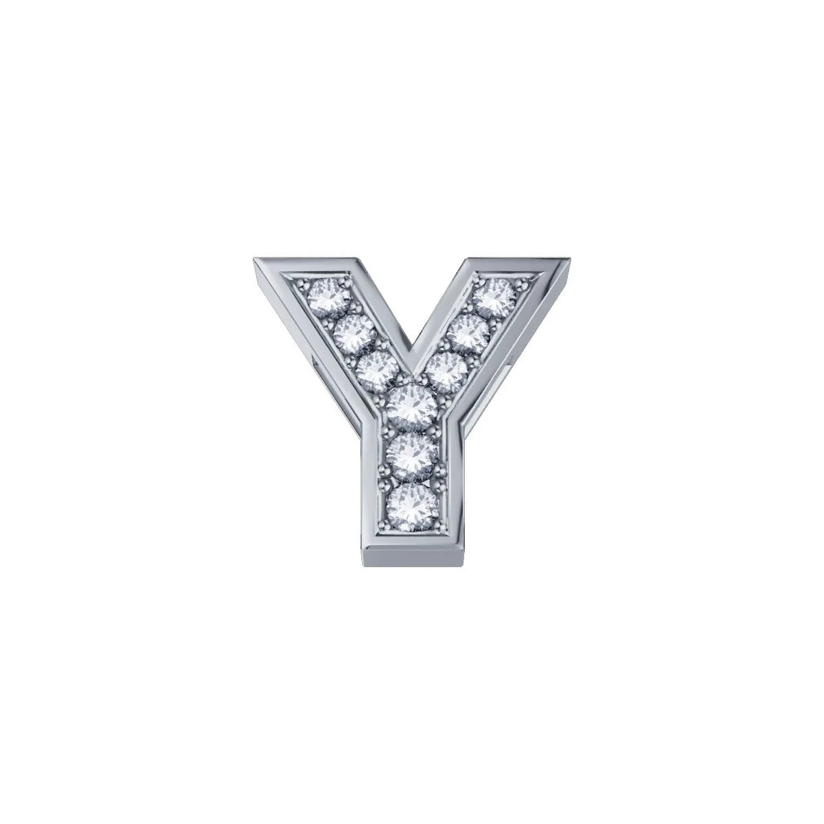 Charm unisex lettera Y Elements oro bianco e diamanti DCHF3319Y.002