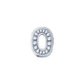 Charm Elements Nummer 0 in Weißgold und Diamanten DCHF9144N0.002