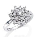 Anello donna Marchio Donnaoro in oro bianco con dischetti diamantati dfaf3585.014